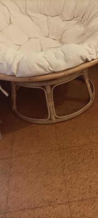 Cadeira lounge rattan natural