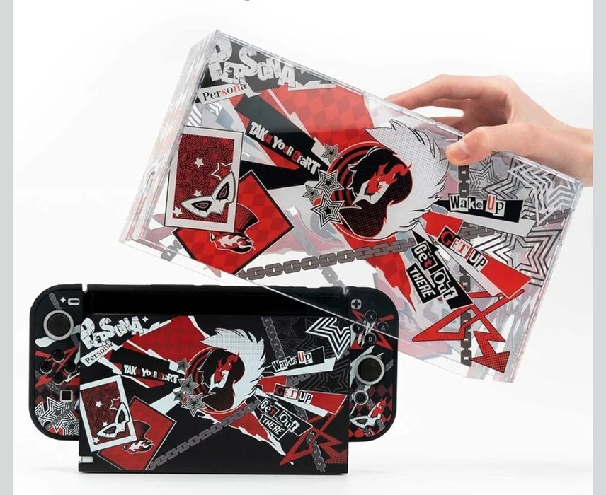 Caixa acrílica proteção Nintendo Switch Persona 5