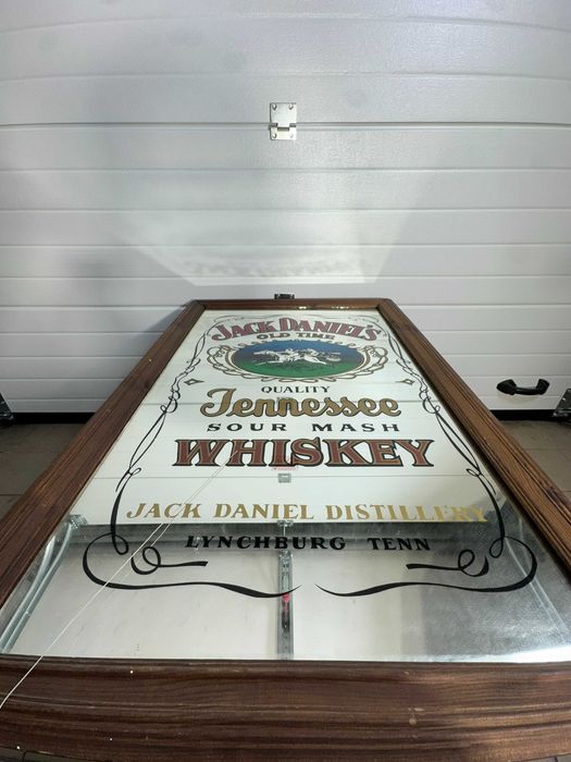 GIGANTYCZNE Lustro JACK DANIEL’S 97x67 cm | Vintage Pub | Whiskey Unikat