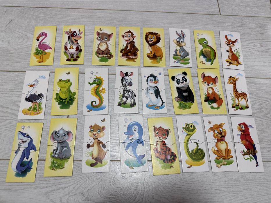 Гра/пазли де чиі лапи, морда, хвіст