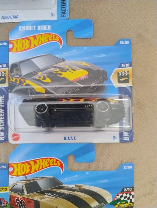 5×Hot Wheels Ford  Chevy KITT Plymouth Dodge