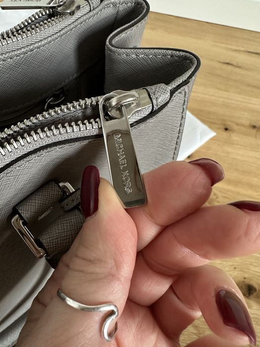 Michael Kors Sutton oryginalna szara nowa z metką skóra saffiano