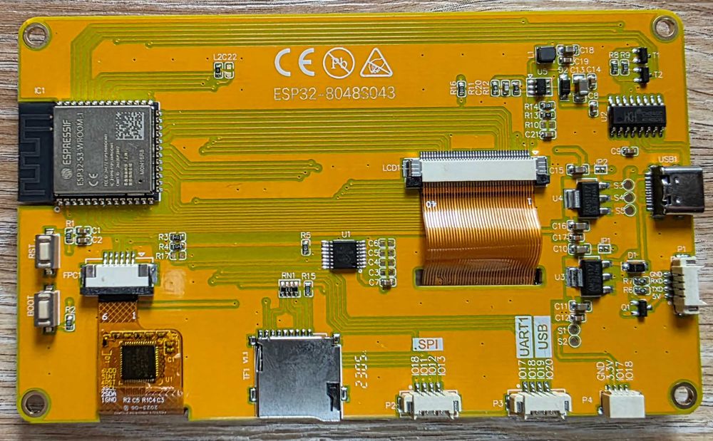 ESP32-S3 IPS 800*480 4.3'' display module Sunton (модуль з дисплеєм)