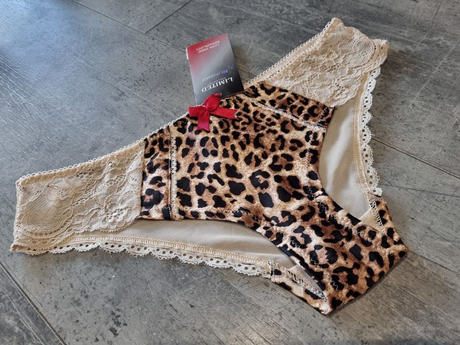 Nowe majtki w panterkę XS 34 Limited Collection Runway