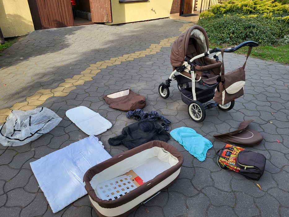 Wózek Jedo fyn alu line gondola spacerówka pokrowce materace poduszki