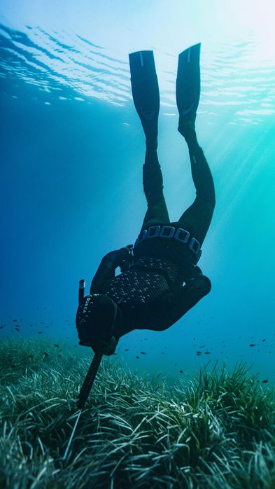 Casaco de caça submarina Homem neoprene 5mm - SPF 900 preto