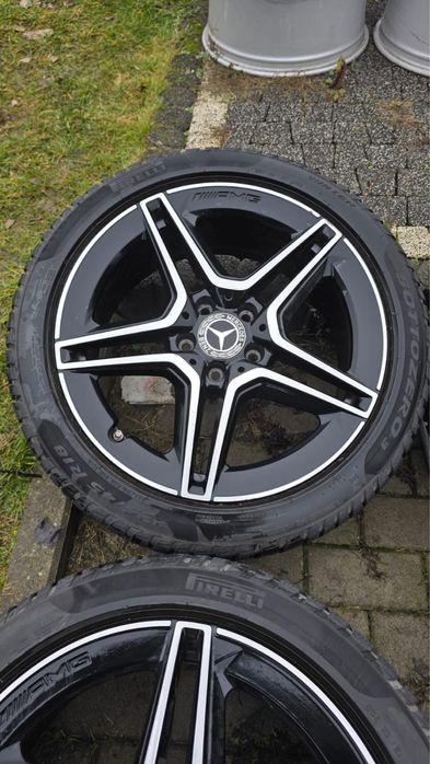 Felgi 18” Mercedes AMG C-Klasa 5x112 ET49 + opony zimowe Pirelli