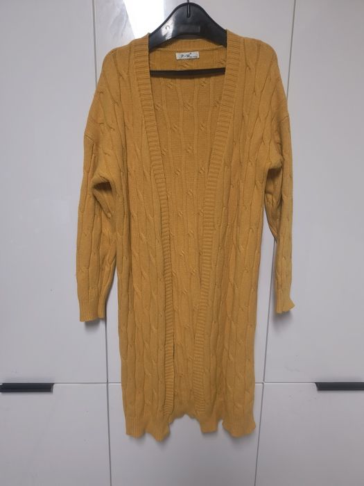 Kardigan żółty ciepły