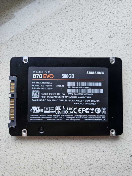 Dysk SSD Samsung 870 EVO 500GB (2.5", SATA)