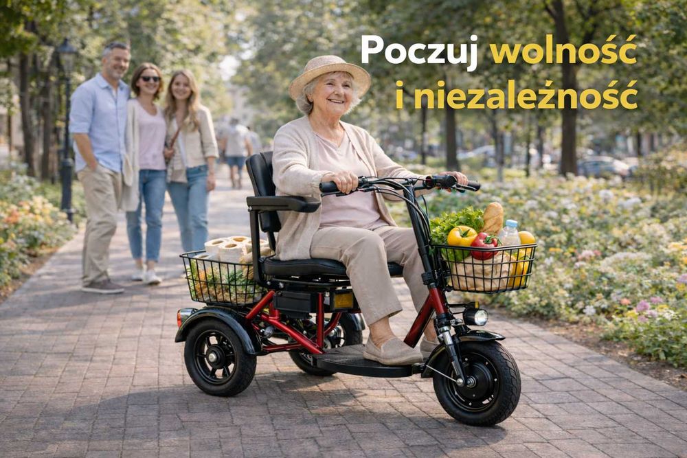 Skuter elektryczny dla seniorów i nie tylko