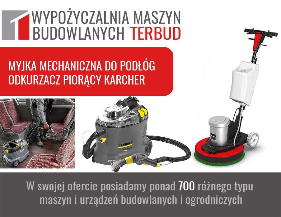 Myjka ciśnieniowa, do podłóg, odkurzacz przemysłowy, generator ozonu
