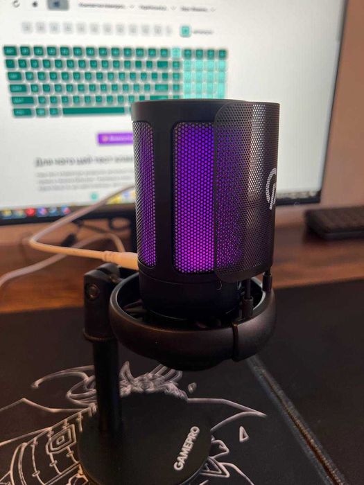 Новий конденсаторний USB мікрофон GamePro UGM105B (з підставкою)