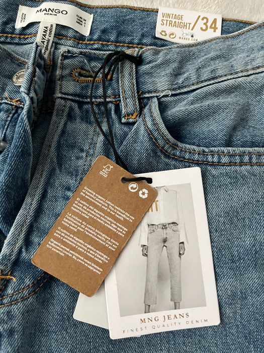 Jeansy Mango krótkie jasne