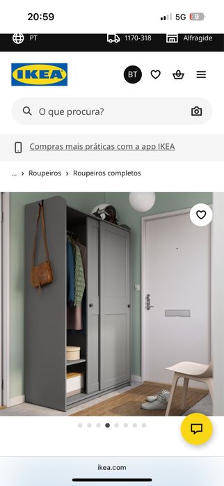 Roupeiro ikea hauga