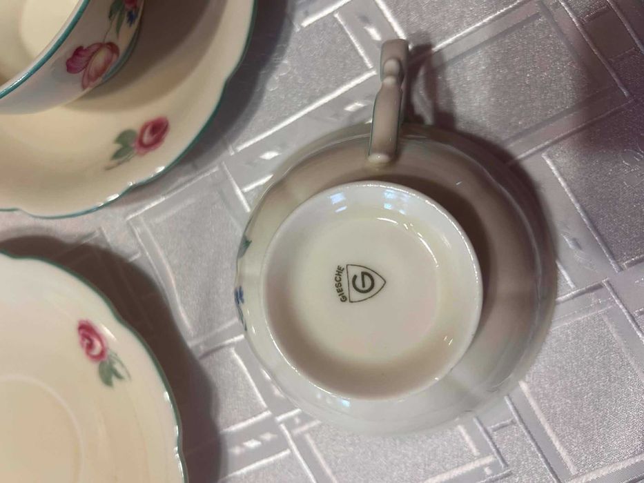 Porcelanowy serwis kawowy/herbaciany marki Giesche
