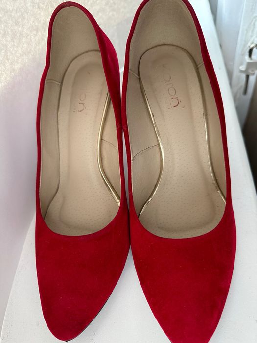 Buty szpilki czerwone 38