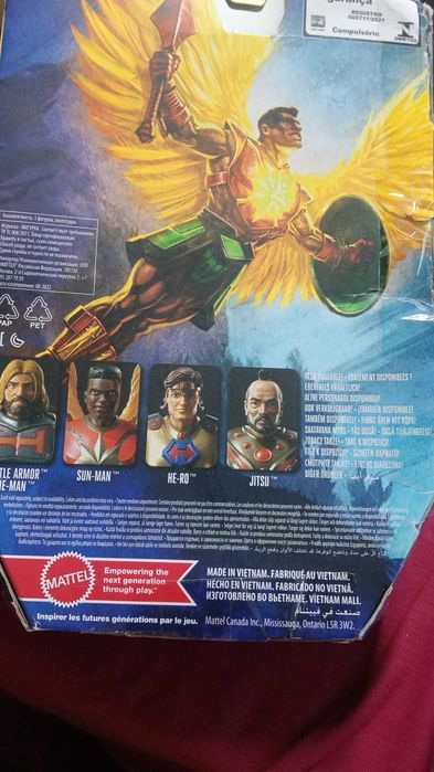 MOTU Sun-Man Rulers of the Sun Mattel Original - Novo (Caixa com Danos)