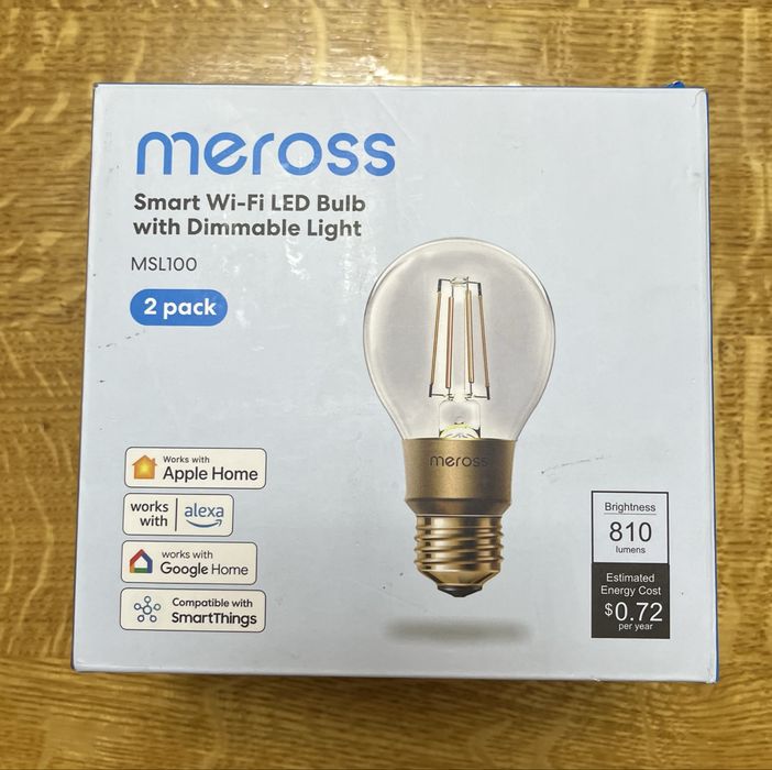 Розумна лампочка Meross MSL100 Wifi Apple HomeKit