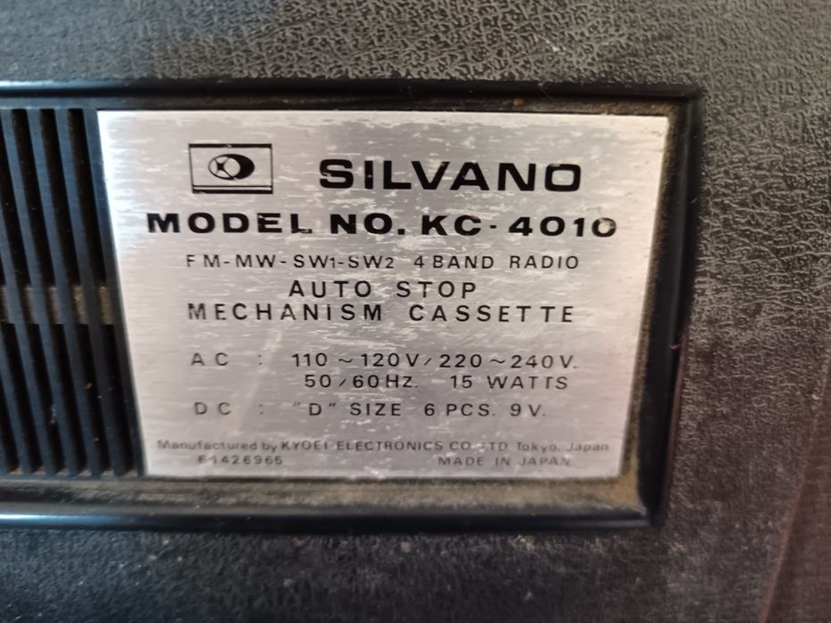 Silvano KC-4010 - rádio gravador