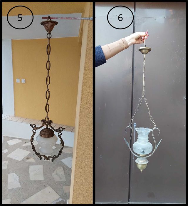 Candeeiros antigos com história