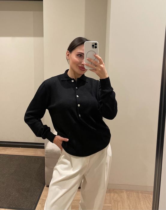 Розкішний брендовий поло светр Onesize стиль cos