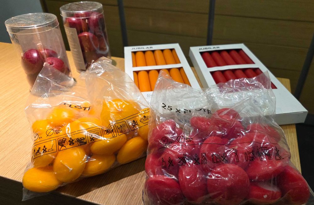 Lote de velas decorativas IKEA / velas aromáticas / decoração casa