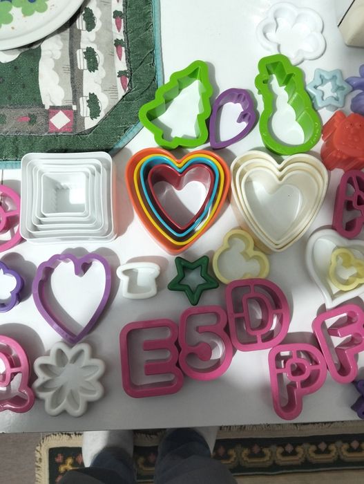 Formas de pastelaria variadas