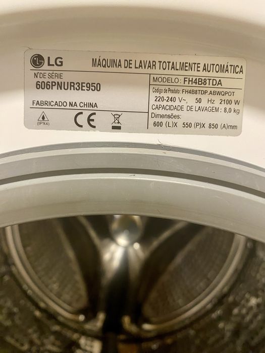 Máquina de Lavar Roupa LG Inverter Direct Drive 8 kg (A+++}