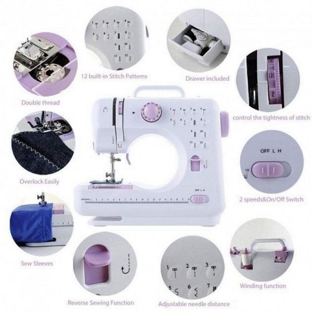 Швейная машинка Happy Home Digital Sewing Machine FHSM-505A Pro 12 в 1