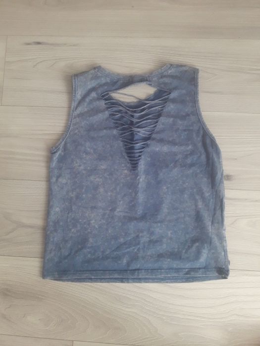 Bluzka ,niebieska na ramiączka