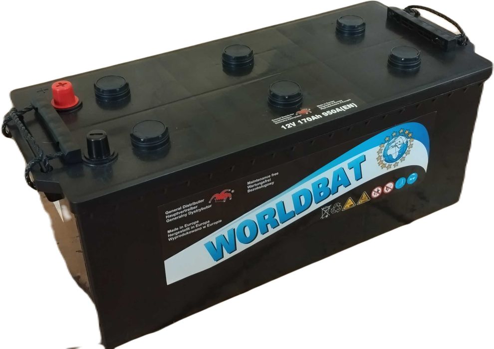 Akumulator WORLDBAT 12V 170 180 Ah 900A (EN) Ciężarowy Możliwy Dowóz