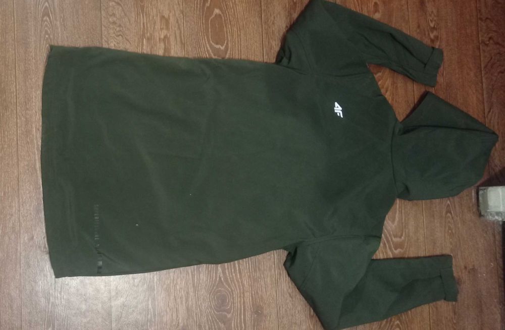 Długa kurtka Softshell parka 4F S damska jesienna przeciwdeszczowa
