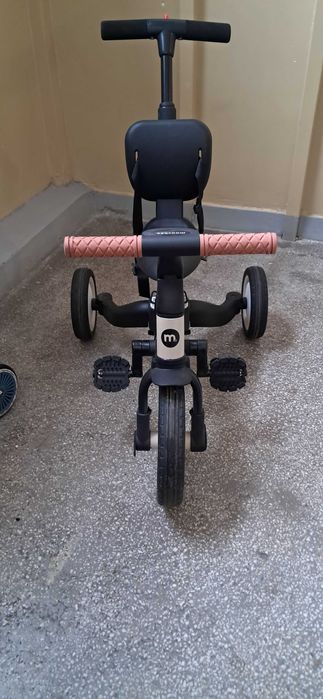 Moovkee Mike 6w1 rowerek jak nowy biegowy trojkołowy z kijem