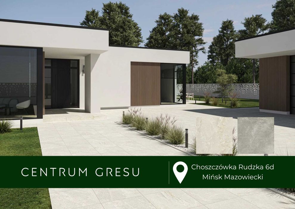 Płyta tarasowa Crusil Quartz Pumice Titanium 60x60 Taras Podjazd Ogród