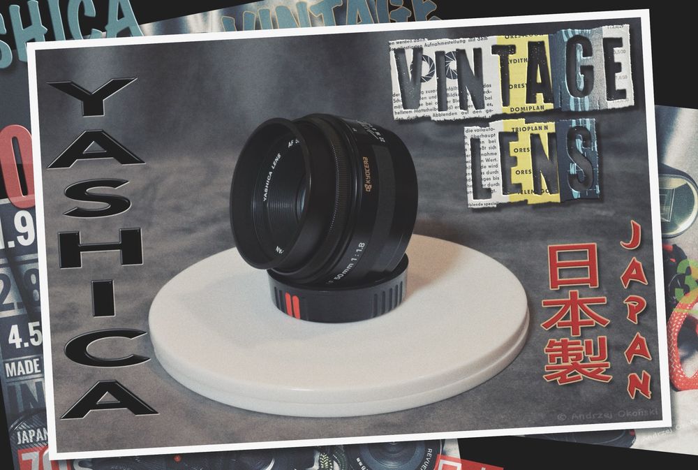 Vintage-Retro Obiektyw YASHICA AF 1.8/50mm