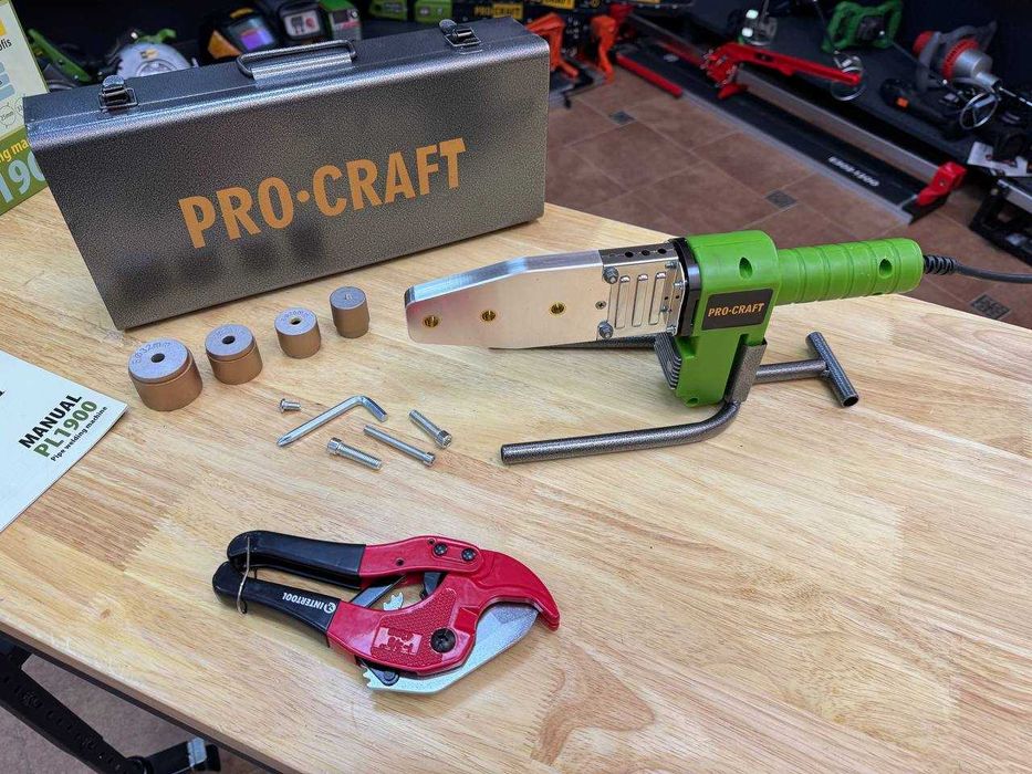 Паяльник по пластику Procraft +Ножиці для різання +Насадки НА ГАРАНТІЇ