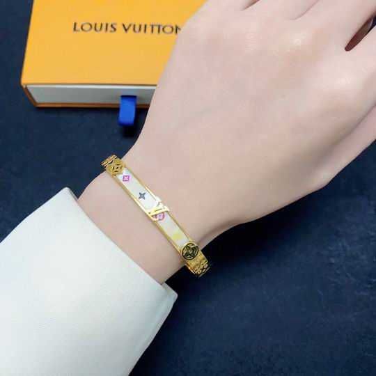 Złota bransoletka damska LV Louis Vuitton