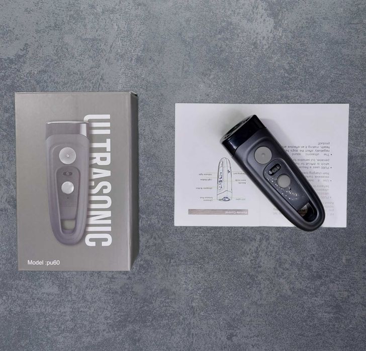 Ultrasonic PU-60 Black Отпугиватель собак с фонариком відлякувач собак