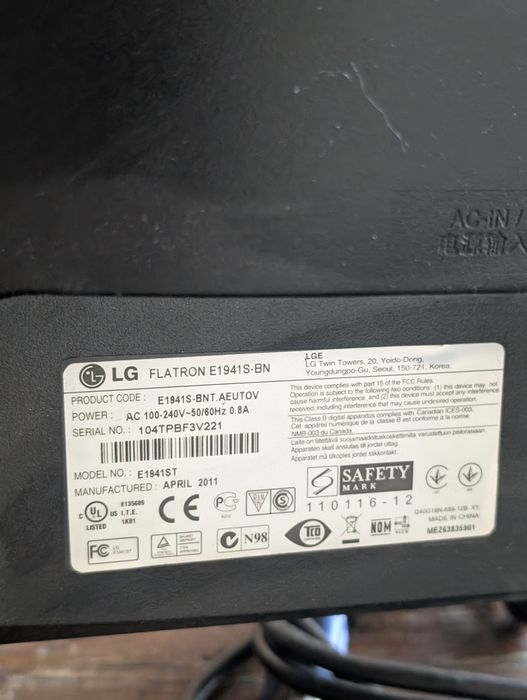 Монітор для ПК/ноутбука LG