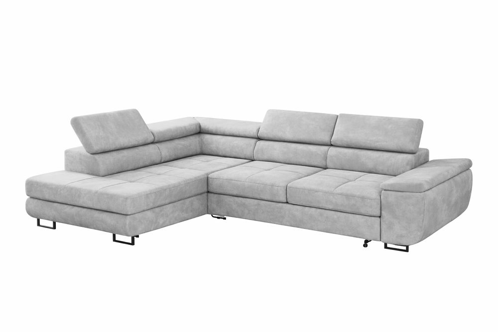 Narożnik Anton prosto od producenta regulowane zagłówki funkcja spania