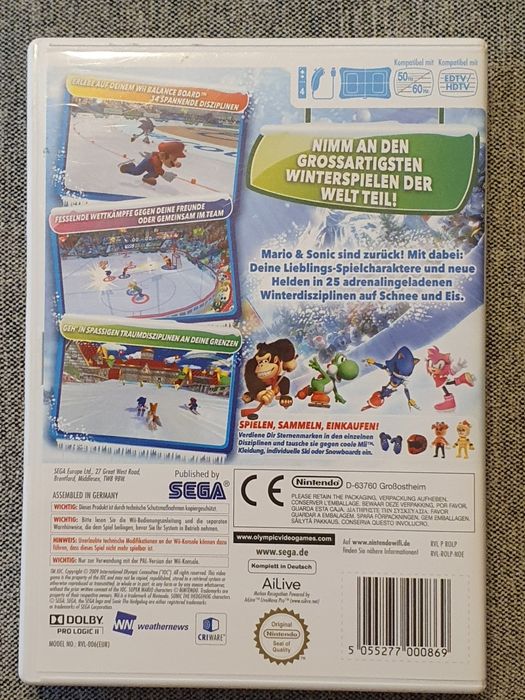 Gra Nintendo Wii Mario i Sonic