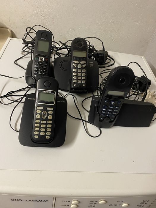 4 telefony stacjonarne firmy Siemens Gigaset