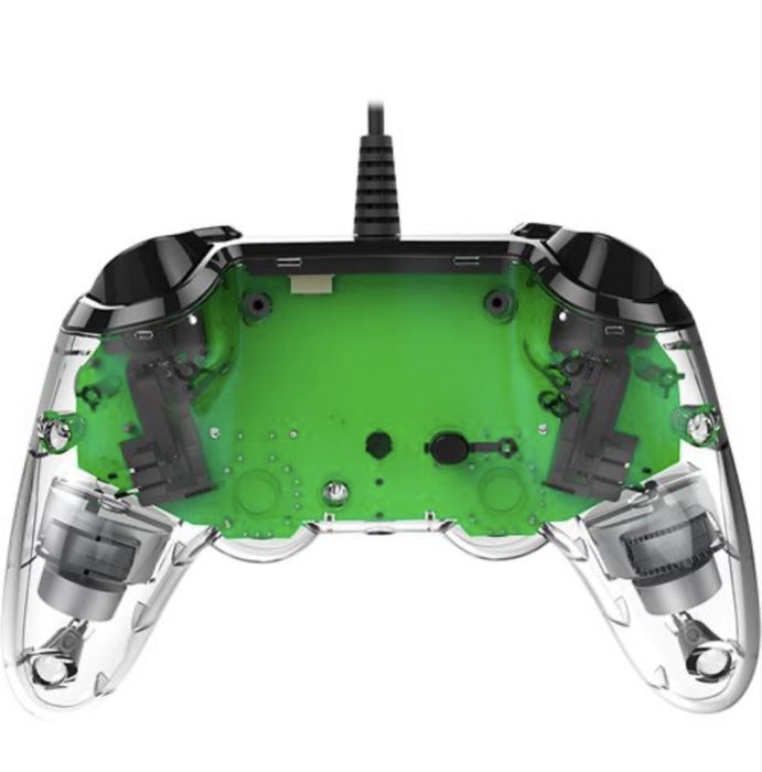 Comando com Fio para PS4- verde/ transparente- NUNCA USADO