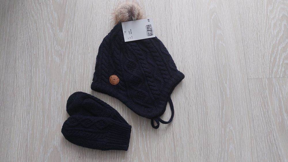 Набір для хлопчика H&M шапочка і рукавички