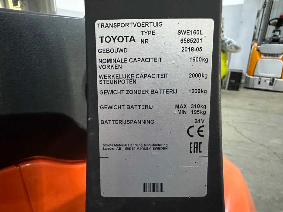 Toyota BT SWE-160 Електричний штабелер
