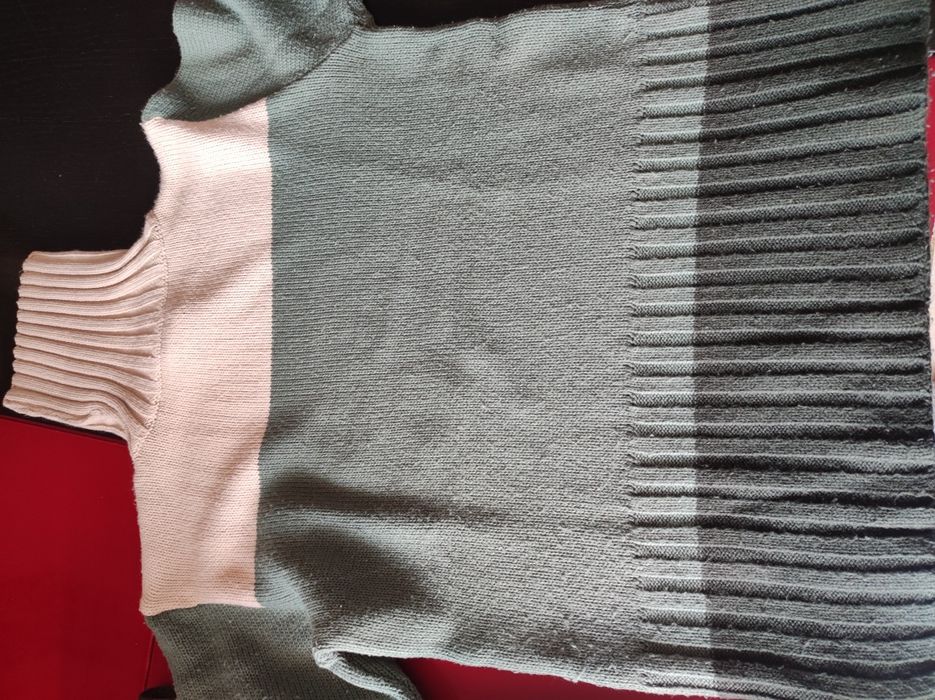 Conjunto camisola gola alta e cachecol