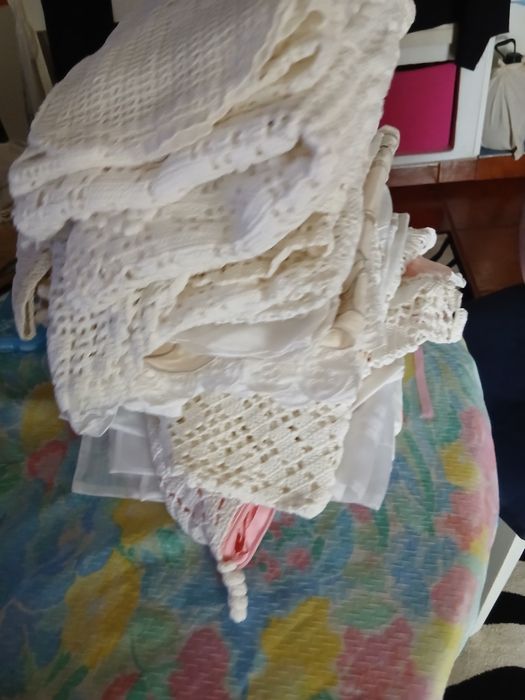 Peças variadas de crochet