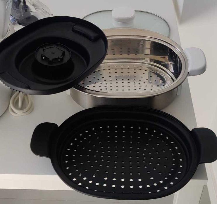 Robot de Cozinha Moulinex i Companion HF900110 com panela a vapor