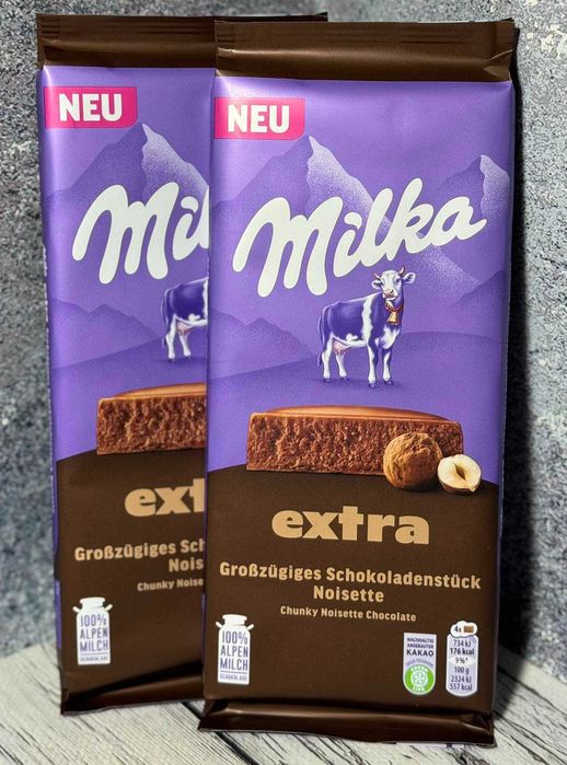 Шоколад Milka Extra Noisette трюфель і горіх 190 г