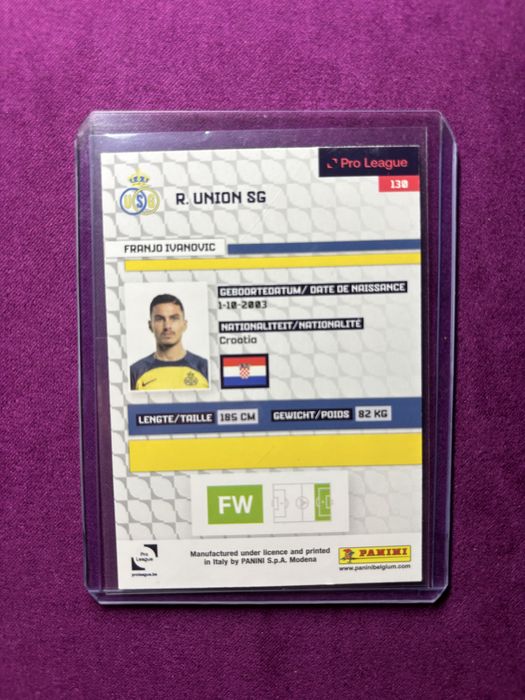 Franjo Ivanovic benfica rookie card Panini Pro League